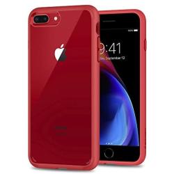 Spigen Ultra Hybrid [2nd Generation] Designed for Apple iPhone 8 Plus Case (2017) / Designed for iPhone 7 Plus Case (2016) - Red