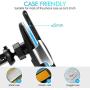 【2020 Upgraded】 Wireless Car Charger, 10W Auto-Clamping Qi Fast Charging Car Mount Charger Air Vent Phone Holder for iPhone SE/11/11 Pro/11 Pro Max/XS Max, Galaxy S20/S20 Plus/Note10, All Smartphone