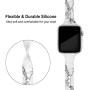 Qrose Bands Compatible with Apple Watch 38mm 40mm 42mm 44mm, Slim Thin Narrow Replacement Silicone Pattern Printed Sport Strap Wristband for iWatch Series 1/2/3/4/5 Women Men