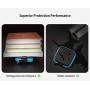 Earbud Case, SUNGUY【2Pack, Red+ Blue】 Portable Square Earphone Carrying Cases with 2 Carabiners for AirPods, Hearing Aids, USB Charging Cord, USB Flash Drive.