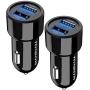 MANINAM 2020-Updated Car Charger, [2 Pack] Fast Dual USB Car Charger, 30W/5.4A Qualcomm Quick Charge 3.0 Car Adapter, For Apple iPhone 11 X XS XR 8 7 iPad Android Samsung Galaxy Tablet Plus Note Pixel