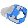 The Combo of VR Face Silicone Cover Mask Pad & Head Strap Pad Cushion Compatible for Oculus Quest Sweatproof Light Blocking (Washable) for Virtual Reality Headset (Blue)