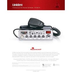 Uniden PC78LTX 40-Channel Truckers CB Radio with Integrated SWR Meter, PA Function, Hi Cut, Mic/RF Gain, and Instant Channel 9,Silver