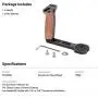 SMALLRIG Universal Wooden Left Side Handle for DJI Ronin S/Ronin SC/Zhiyun Crane 2 / Crane V2 Series Gimbal Stabilizer w/Cold Shoe, 3/8 Locating Holes for ARRI Standard - 2222 SMALLRIG Universal Wooden Left Side Handle for DJI Ronin S/Ronin SC/Zhiyun Crane 2 / Crane V2 Series Gimbal Stabilizer w/Cold Shoe, 3/8 Locating Holes for ARRI Standard - 2222
