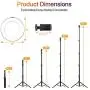 Miracase 8" Ring Light with Stand, 14 Colors RGB LED Ring Light with Tripod Stand and Phone Holder & 10 Brightness Level & Camera Remote Shutter for Makeup,YouTube,Video,Photography Miracase 8" Ring Light with Stand, 14 Colors RGB LED Ring Light with Tripod Stand and Phone Holder & 10 Brightness Level & Camera Remote Shutter for Makeup,YouTube,Video,Photography