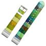 Wood Bands for Fitbit Charge 3 SE,Jolook Replacement Leather Woman Man Bands Straps for Fitbit Charge 3/Charge 3 SE - Watercolor Astract Wood Band