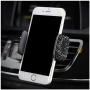 Radish Stars Adjustable Strong Sticky Dashboard Car Phone Mount Crystal Rhinestone Phone Holder for Car Black