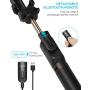 Selfie Stick Tripod, BlitzWolf Extendable Bluetooth Selfie Stick with Wireless Remote and Tripod Stand, Compatible for iPhone 11/11 Pro/XS/XR/X/8P/7P, Galaxy /S10/S9/S8 and More