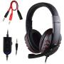 FNSHIP 3.5mm Wired Over-head Stereo Headband Gaming Headset Headphone with Mic Microphone Volume Control for SONY PS4 PC Tablet Laptop Smartphone (Renewed)
