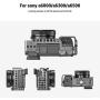SMALLRIG Camera Cage only for Sony A6000 A6300 ILCE-6000 ILCE-6300 NEX7 with 1/4" 3/8" Mounting Points and Built-in Cold Shoe - 1661