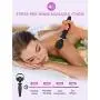 Rechargeable Personal Wand Massager, ATMOKO Upgraded Powerful Wand Massager with Memory 25 Modes 5 Speeds, Travel Pouch Included, Quiet Waterproof & Handheld for Neck Back Stress Relief, Black Rechargeable Personal Wand Massager, ATMOKO Upgraded Powerful Wand Massager with Memory 25 Modes 5 Speeds, Travel Pouch Included, Quiet Waterproof & Handheld for Neck Back Stress Relief, Black