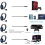 PS4 Unilateral Headset, Joso 3.5mm Wired Traffic Chat Online Gaming One Ear Headphone with Microphone for Sony Playstation 4, PS4 Pro, PS4 Slim, Nintendo Switch, Laptop, Smartphone
