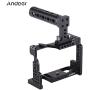 Andoer Camera Cage Stabilizer, Aluminum Alloy Camera Video Cage for Sony A7II/A7III/A7SII/A7M3/A7RII/A7RIII with Cold Shoe Mount and Top Handle