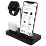 Macally Airpod iPhone and Watch Charging Station - Cable Management for Your Nightstand or Desk - Compatible with All iPhone iWatch & Airpod Series Using OEM Cables - 3 in 1 iPhone Charging Station Macally Airpod iPhone and Watch Charging Station - Cable Management for Your Nightstand or Desk - Compatible with All iPhone iWatch & Airpod Series Using OEM Cables - 3 in 1 iPhone Charging Station
