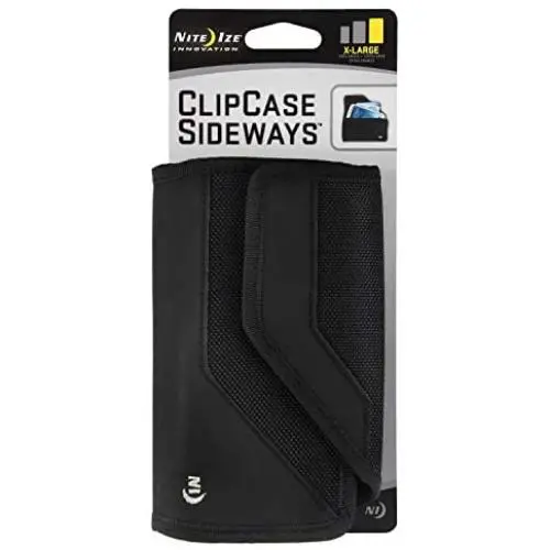 Nite Ize Clip Case Sideways Phone Holster - Protective, Clippable Phone Holder For Your Belt Or Waistband - Extra Large - Black Nite Ize Clip Case Sideways Phone Holster - Protective, Clippable Phone Holder For Your Belt Or Waistband - Extra Large - Black