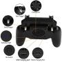 picK-me Mobile Game Controller, Gamepad Triggers with Phone Cooling Fan and Built-in 2000 mAh Battery Power Bank, Shoot and Sensitive Aim Trigger for 4.7-6.5 Inch Phone