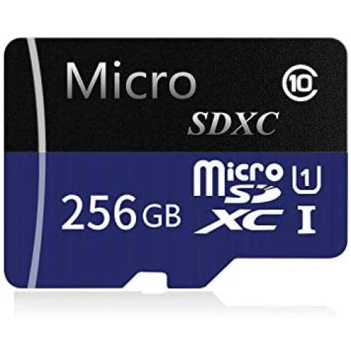 256GB Micro SD Card SDXC Memory Card High Speed Class 10 Designed for Android Smartphones, Tablets with Adapter