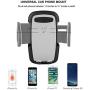 Crazefoto Cell Phone Holder for Car, Windshield Long Arm Car Phone Mount with One Button Design and Anti-Skid Base Car Holder Compatible with iPhone Xs MAX/XS/XR/X/8/7/7P/6s, Galaxy S6/S7/S8,Google