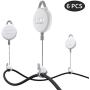 [Pro Version] KIWI design VR Cable Management, 6 Packs Retractable Ceiling Pulley System for HTC Vive/HTC Vive Pro/Oculus Rift S/PS VR/Microsoft MR/Samsung Odyssey VR Accessories (White)