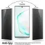 [2 Pack] Galaxy Note 10 Privacy/HD Screen Protector, Anti-Spy Flexibel Film TPU Screen Protector for Galaxy Note 10 6.3 Inch 2020 [Support Fingerprint ID] [Case Friendly] [Full Coverage] - Black