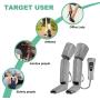RENPHO Compression Leg Massager for Circulation and Relaxation, Calf Feet Thigh Massage, Sequential Wraps Device with 6 Modes 4 Intensities, Helps to Relax Leg Pain, Best Gifts for Moms and Dads