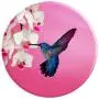 Hummingbird Flower Pop Up Hand Grip,Cell Phone Button Holder PopSockets Grip and Stand for Phones and Tablets