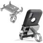 GUB Thick Case Design Bike & Motorcycle Phone Mount Handlebar Holder Adjustable Compatible with iPhone XR Xs 7s 8 Plus,Compatible with SamsungS7/S6/Note5/4,Any Cell Phones with Thick Phone (Silver)