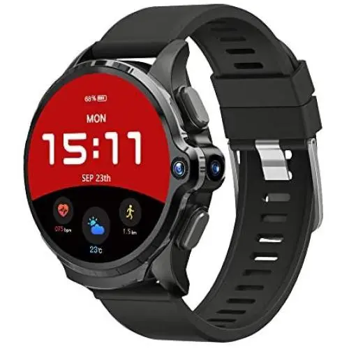 KOSPET Android Smart Watch for Men, Face Unlock Phone Watch with 1.6&quot Full Touch Screen, 4G LTE Smartwatch with 1260mAh Battery, GPS Sport Watch with Heart Rate Monitor & Dual Camera, 3G RAM+32G ROM