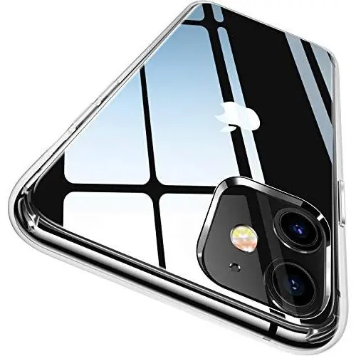 CASEKOO Crystal Clear Compatible with iPhone 11 Case, [Anti-Yellowing] Shockproof Protective Super Hybrid Phone Cases Slim Fit Lightweight Cover for iPhone 11 (6.1 inch) 2019 - Crystal Clear