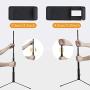 Gugusure 10" Led Ring Light with Tripod Stand & Phone Holder, Dimmable Desk Makeup Ring Light for Live Streaming/Make Up/YouTube Video, Selfie Ring Light with 3 Light Modes and 10 Brightness Level