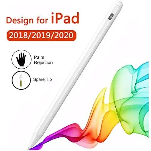 Stylus Pen for iPad Compatible with Apple Pencil 2 Generation for iPad/Pro 2018/2019/2020 with Palm Rejection White Stylus Pen for iPad Compatible with Apple Pencil 2 Generation for iPad/Pro 2018/2019/2020 with Palm Rejection White