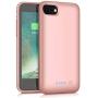 QTshine Battery Case for iPhone 6/6s/7/8, Upgraded [6000mAh] Protective Portable Charging Case Rechargeable Extended Battery Pack for Apple iPhone 6/6s/7/8 (4.7) - Rose Gold