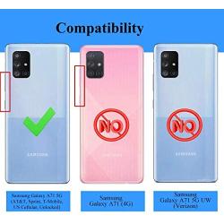 Dahkoiz Case for Samsung Galaxy A71 5G Case [Not for A71 5G UW from Verizon], See-Through Clear Crystal TPU Bumper Cover Slim Shockproof Protective Phone Case for Samsung Galaxy A71 5G, Black