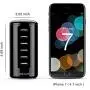 USB Charger, Multi USB Wall Charger : Jelly Comb Universal 6-Port Desktop USB Charging Station with Smart Identification for Phones, Tablets, Bluetooth Speakers and More (All Black)