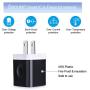 USB Wall Charger,Phone Charging Block,3-Pack 2.1A Dual Port Wall Plug Head Travel Adapter Cube Compatible iPhone 11 Pro Max XS XR X 8 7 6 Plus,Samsung Galaxy A11 S20 S20+ S10e S10 S9 Note 10 10+ 9 8