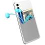 Card Holder for Back of Phone, SHANSHUI Phone Wallet Silicone Credit Card Holder Pocket Pouch Compatible with iPhone, Android & Most Smartphones (Black, White,Gray / 3 pcs)