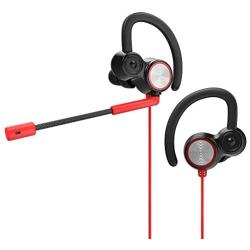 Festnight 3.5mm Gaming Headset, Dynamic Dual Driver Stereo Noise Isolating Earphone with Detachable Mic for Mobile Phone Laptop Desktop Computer Game