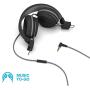 JLab Audio Neon Folding On-Ear Headphones | Wired Headphones | Tangle Free Cord | Noise Isolation | 40mm Neodymium Drivers | C3 Sound (Crystal Clear Clarity) | Black