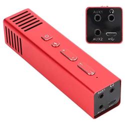 eboxer-1 Aluminum Full CNC Phone Mic Portable Voice Amplifier Mini Voice Changer for for Sound(red)