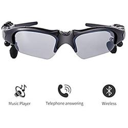 Leaden Wireless Bluetooth MP3 Sunglasses Polarized Lenses Music Sunglasses V4.1 Stereo Handfree Headphone for iPhone Samsung Most Smartphone or PC (Black)