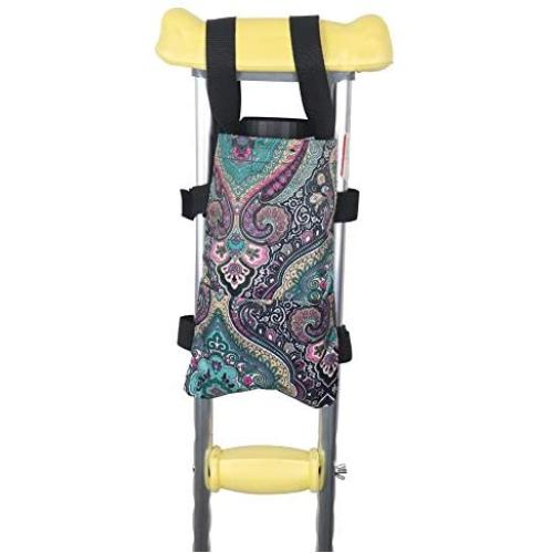 HNYG Waterproof Crutch Bag, Tote for Broken Leg Crutches with Storage Pockets - Orthopedic, Lightweight Carry On, Medical Forearm Crutches Accessories for Women and Men