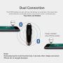 Glazata Wireless Bluetooth Headset Earpiece with Mic, 30-hrs Talking Time Stereo A2DP Hands-Free in-Ear Headphone for iPhone Samsung Cell Phone, Driver/Trucker (Black 2-Pack)