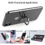 pzoz Metal Cell Phone Finger Ring Stability Holder Back Stand Collapsible Hand Grip Knob Loop Universal Car Mount Hook Kickstand 360 for iPhone Samsung Galaxy Mobile Cute Accessories (Black)