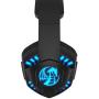 NOSWER Stereo Gaming Headset with Single 3.5mm Jack,Wired LED Lighting Over Ear Headband Headphone with Microphone for PC Laptop MAC PS4 Mobile Phone