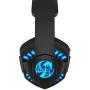 NOSWER Stereo Gaming Headset with Single 3.5mm Jack,Wired LED Lighting Over Ear Headband Headphone with Microphone for PC Laptop MAC PS4 Mobile Phone