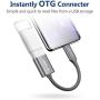USB C to USB Adapter [2 Pack], JSAUX USB Type C Male to USB 3.0 Female OTG Cable Thunderbolt3 to USB Adapter Compatible with MacBook Pro/Air 2019 2018 2017, Samsung Galaxy S20 S20+ Ultra Note 10 S9 S8