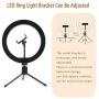 LED Ring Light 10.2" with Tripod Stand & Phone Holder for YouTube Video &Live Streaming,Dimmable Desk Makeup Ring Light for Photography,Mini Desktop LED Lamp with 3 Light Modes & 9 Brightness Level …