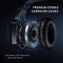 RUNMUS Stereo Gaming Headset for PS4, Xbox One, Nintendo Switch, PC, PS3, Mac, Laptop, Over Ear Headphones PS4 Headset Xbox One Headset with Surround Sound, LED Light & Noise Canceling Microphone