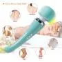 Cordless Wand Massager - Therapeutic Personal Massager - 8 Speeds 20 Vibrating Patterns - USB Rechargeable - Handheld Cordless and Powerful - Wand Massager for Muscle Aches - Sports Recovery-Turquoise Cordless Wand Massager - Therapeutic Personal Massager - 8 Speeds 20 Vibrating Patterns - USB Rechargeable - Handheld Cordless and Powerful - Wand Massager for Muscle Aches - Sports Recovery-Turquoise