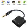 Headset MIC Splitter for PC Gaming, Xbox One, PS4, Nintendo Switch, Cubilux Separate Microphone Headphone Jack MIC and Audio Splitter Adapter Compatible for Gaming Headset Logitech G430 G230 H130 H250